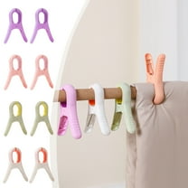 Msgweeeg Laundry Clips Windproof Clothespins Heavy Duty Plastic Non Slip Large Durable Double Grip Strong Hold Set of 2 Versatile Outdoor Clothesline Pegs for Hanging Clothes Towels Bedding