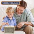 thumbnail image 3 of Soumake Wood Money Box With Counter 500/1000/2000/3000/5000/10000 Euros Piggy Bank Coin Cash Container Kids Adults Money Saving Case Jar Christmas Gift, 3 of 8