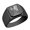 Black, variant on Virgo Stainless Steel Signet Ring