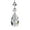 Clear, variant on Ornaments Clearance! Transparent Teardrop Shaped Chandelier Chandelier Pendant Parts Replacement Glass Beads Exquisite and Shine with Colorful Light A Crystal Pendant
