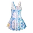 thumbnail image 5 of Uourmeti Cartoon Axolotl Galaxy Skirted One Piece Swimsuit - Quick Dry, Stretchy Swim Dress for Girls, Perfect for Beach & Pool Vacations, 5 of 8