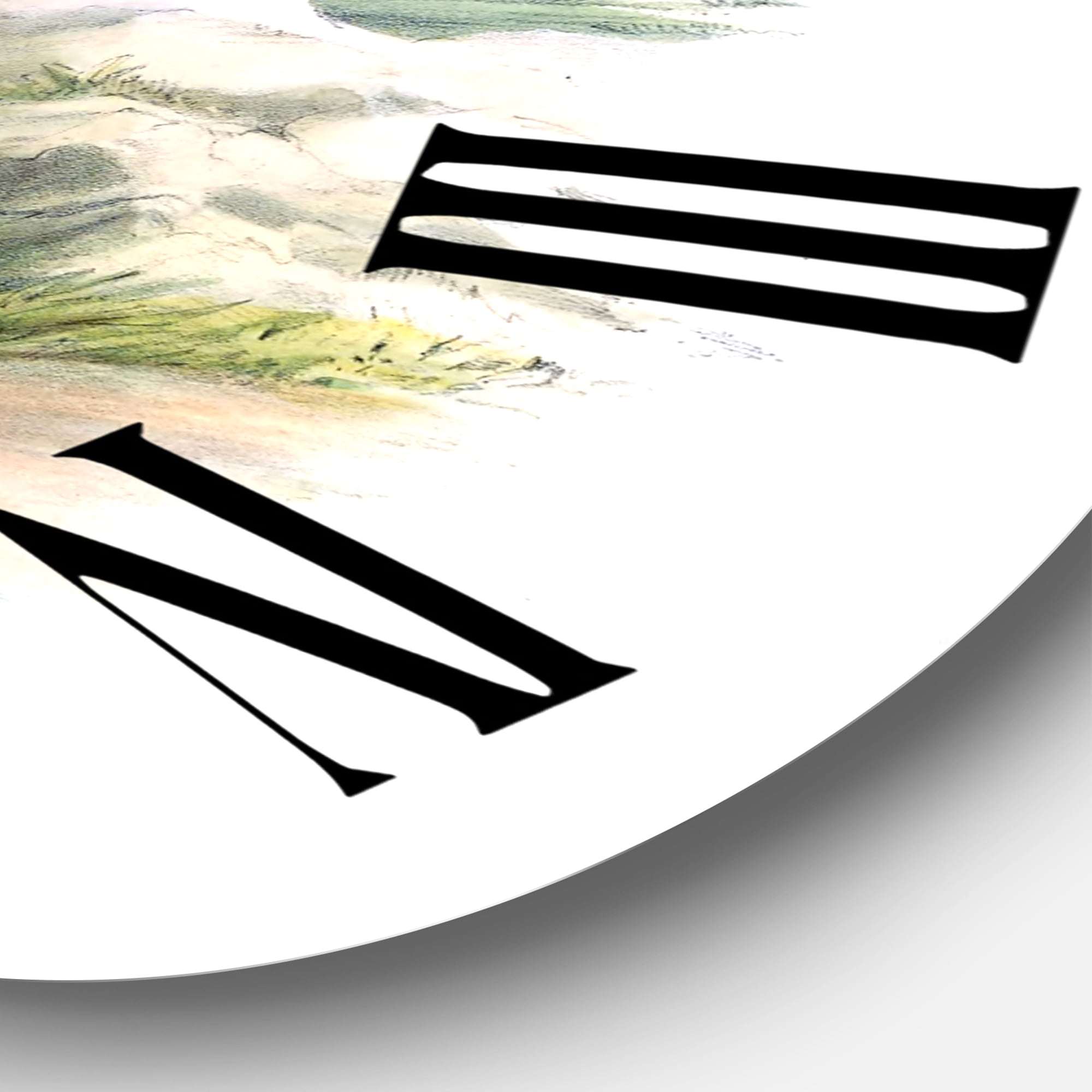 Designart 1 in Quartz Traditional Wall Clock