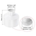 thumbnail image 2 of Uxcell ID Reducer Pipe Fitting Straight Adapter Connector, White 75mm to 32mm 1, 2 of 6