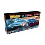 Scalextric 1980s TV - Back to the Future Vs Knight Rider Slot Car Race Set C1431T