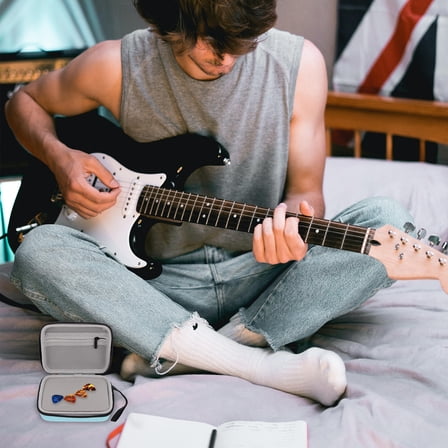 WHAMVOX  Pick Storage Bag Fashionable Guitar Holder Travel