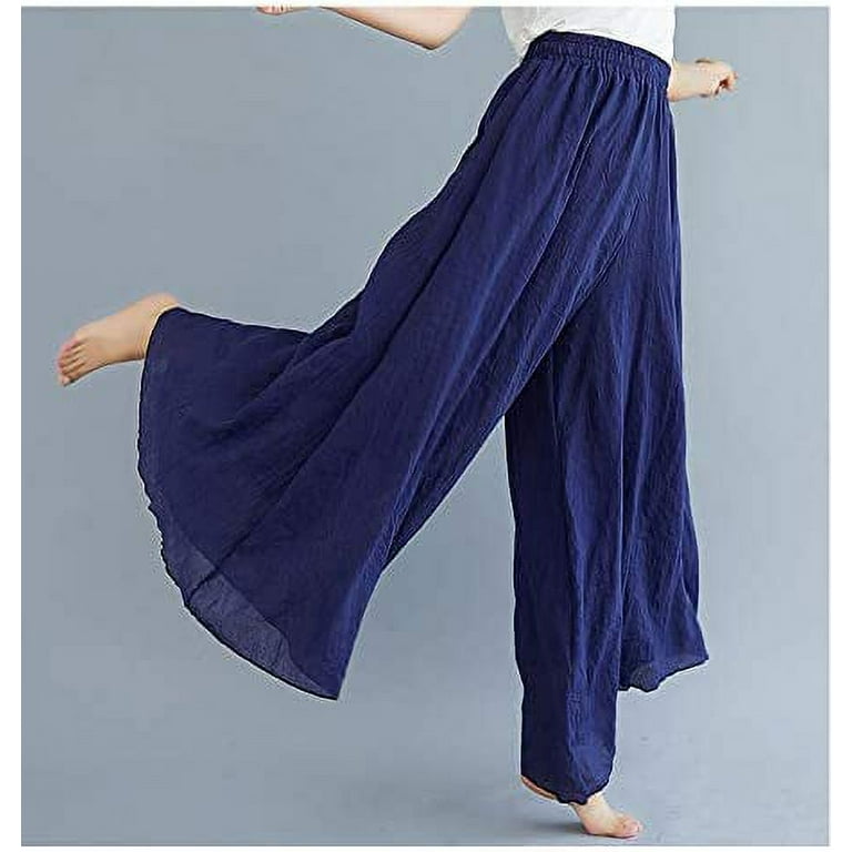 DanceeMangoos Flowy Pants for Women Wide Leg Palazzo Pants for
