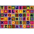 thumbnail image 1 of LA Rug TSC-137 5376 Supreme Collection Numbers & Letters Rug - 5ft 3in x 7ft6in, 1 of 1