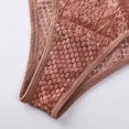 thumbnail image 5 of LNWUY Lace Thongs for Women Lace Hollowed out See-Through Cheeky Underwear Hipster Panties Pink L, 5 of 9