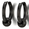 thumbnail image 1 of Pendientes con bisagras de cuentas circulares de acero inoxidable para hombres y mujeres, ofrecen durabilidad y una estética contemporánea 2 piezas, 1 of 5