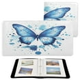 thumbnail image 2 of WOBOGO Blue Butterfly Photo Albums 20 pages large capacity DIY self-adhesive page PU leather cover for family wedding anniversary baby vacation photos 24×11.8in, 2 of 9