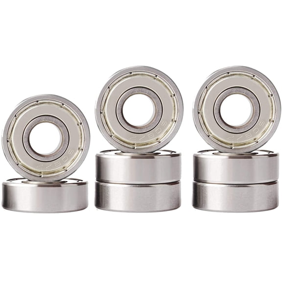 608 Zz Rollerball Bearings 8 Pieces, 8Mm X 22Mm X 7Mm Longboard Bearings For Skateboards, Scooters, Roller Skates, Abec Rated High-Speed Precision Ball Bearings With Stainless