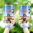 thumbnail image 4 of Merry Christmas Woofmas Xmas Noel Australian Shepherd Elf Candy Cane Snow 30oz Stainless Steel Tumbler Insulated Cup with Lid Aussie Dog Lover Gifts - 13017, 4 of 5