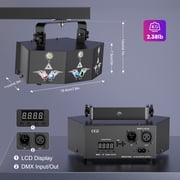 RGB White Strobe Light Stage Effect Lighting 7CH DMX Sound Control for DJ Club Party Show