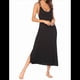 thumbnail image 1 of Camisones Largos de Algodón para Mujer con Tirantes Finos y Cuello en V. Camisones de Noche de Combinación . Negro M, 1 of 6