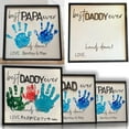 thumbnail image 4 of Qianduo Clearance [Father's Day Exclusive] Diy Wooden Handprint Signs Creative Parent Commemorative Hand Engraved Craft Supplies, 1X Wooden Handprint Board + 1X Paint, 4 of 4