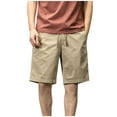 thumbnail image 1 of ohmzyzo Short Cargo Classique Extensible pour Homme Short Cargo Décontracté Droit Short Cargo Léger Short de Travail Extérieur Voyage Golf Randonnée Short, 1 of 5