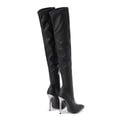 thumbnail image 6 of Dakaela Over the Knee High Boots for Women Pointed Toe Stilettos High Heels Riding Thigh High Boots, 6 of 8