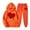 Orange, variant on DDAPJ pyju Valentines Day Outfits for Women 2 Piece Casual Sweatsuit Oversized Letter Graphic Hoodie and Jogger Sweatpants Sets Love Heart Print Lounge Tracksuit Set Blue S