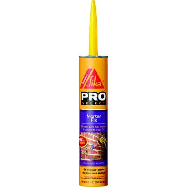 Sika Pro Select 187784 10oz NonShrink Mortar Fix, GrayCase of 12