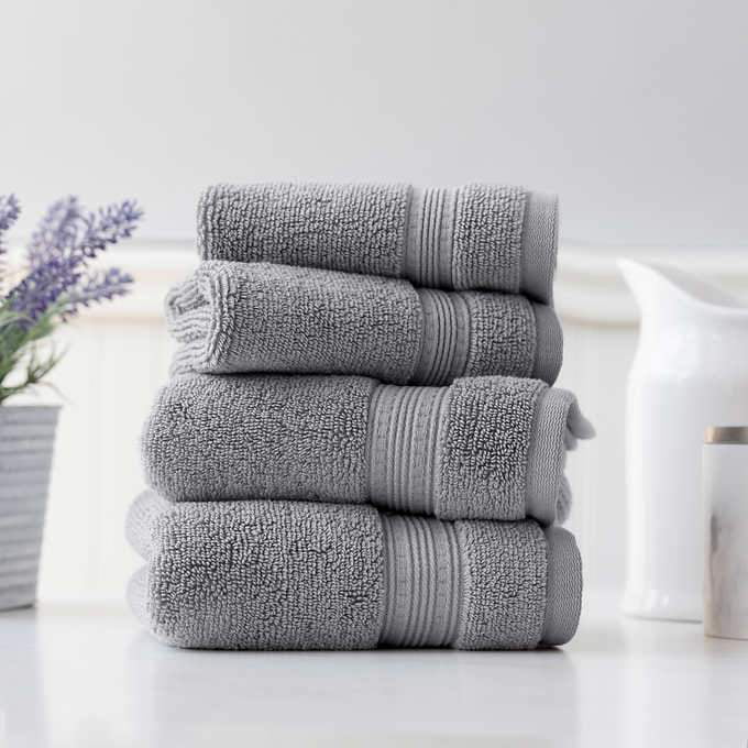 Charisma Soft  Hygro Cotton Four piece Bath Towel Set Color Gray 