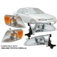 thumbnail image 3 of APA Replacement Headlamp Corner Light SET for 1998 1999 2000 Toyota Corolla Passenger Driver Side Combo PAIR, 3 of 10