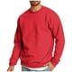 thumbnail image 2 of Blusas y camisas de manga larga con cuello redondo Sudadera deportiva de cuello redondo para hombre Sudadera con capucha de manga larga lisa Blusa de poliéster para hombre, 2 of 9