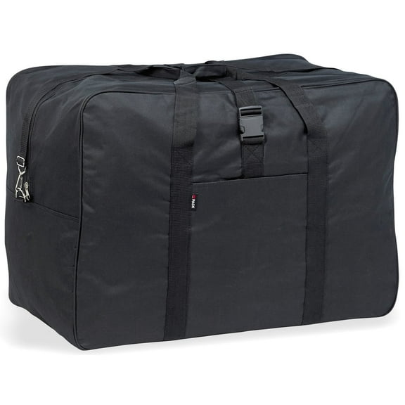 32" INCH BLACK POLYESTER SQUARE JUMBO DUFFEL BAG/LUGGAGE DUFFEL BAG