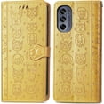 thumbnail image 6 of for Motorola G62 5G Wallet Case, Cat Dog Cartoon Cute Style with ID Card Holder PU Leather Flip Phone Cover Case for Moto G62 5G      Yellow, 6 of 14
