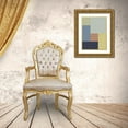 thumbnail image 3 of Grayscale 25x32 Gold Ornate Wood Framed with Double Matting Museum Art Print Titled - Soft Blocks I, 3 of 4