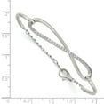 thumbnail image 3 of Sterling Silver Bracelet CZ Women's Cubic Zirconia Round 9.88 mm 7 in Shi mmer 33 Stone Infinity Symbol, 3 of 4