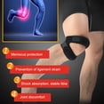 thumbnail image 4 of Adjustable Sport Knee Wrap Protector Protective Knee Support Brace Strap Band for Basketball Volleyball Running, 4 of 6