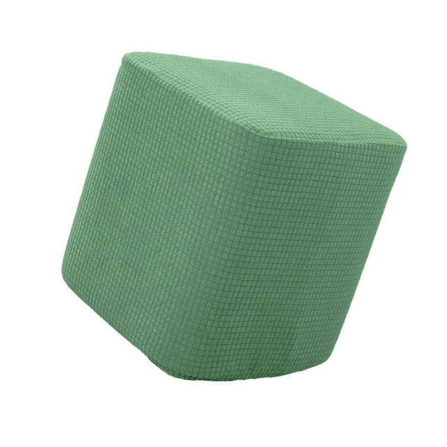 Housses de Repose-Pieds Carrées Ottoman Décoratives Housse de Tabouret Ottoman Lavable Verte
