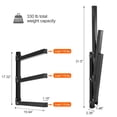 thumbnail image 2 of Estante de almacenamiento para madera Ultrawall, metálico, de 3 niveles, negro, paquete de 4, 2 of 6