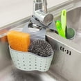 thumbnail image 7 of Linqz 2-Pack Kitchen Sink Caddy, Hanging Sponge Holder with Adjustable Strap, Plastic Faucet Organizer, 7 of 7