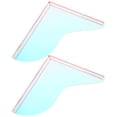 thumbnail image 1 of Minkissy 2 Pcs Splash Guard For Shower Corners Acrylic Space Saving Solution For Home Users, 1 of 7
