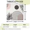 thumbnail image 2 of Artistic Boho Floral Design Tablecloth 34x34 Square Elastic Cover for Dining Room Kitchen and Outdoor Patio Setting, 2 of 6