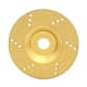 thumbnail image 1 of Disco de amolar con revestimiento de diamante de 4" convexo para ángulos con agujero dorado, 1 of 9