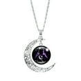 thumbnail image 6 of EARSTMAKEUP 12 Constellation Necklace,Zodiac Necklace Jewelry, Birthday Gifts Astrology 12 Constellation Horoscope Sign Galaxy Crescent Half Moon Pendant Necklace,Scorpio, 6 of 8