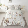 thumbnail image 2 of Homewish Kawaii Otter Twin Bedding Sets 7-Piece for Preppy Child,Cartoon Animal Bedding Comforter Set Microfiber,Koi Fish Breathable Sheet Sets,Luxury Bedroom Decor,Reversible, 2 of 8