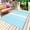 LightBLue, variant on Burnt Orange White Stripe Outdoor Rug 5x7 Ft - Reversible Patio Rug Outdoor Camping Rugs, Modern Rustic Vertical Striped Indoor Outdoor Area Rugs, Non-Slip Outdoor Carpet Runner for Deck/Porch