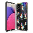 thumbnail image 3 of MUNDAZE Samsung Galaxy A20 Shockproof Clear Hybrid Protective Phone Case Water Painting Colorful Splash Gnomes Cover, 3 of 5