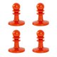 thumbnail image 1 of Juego de 4 TPR para acampar al aire libre, dosel, Protector de poste, toldo, barra de tienda, barra de captura de lona rojo Sharpla Cubierta de protección, 1 of 8