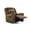 Brown, variant on Weston Home Tippecanoe Polished Microfiber Nailhead Swivel Glider Recliner, Brown