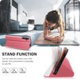 thumbnail image 2 of Phone Case for Samsung Galaxy A14 Case, Smart Clear View Window Luxury Slim Mirror for Galaxy A14 Case with Kickstand, Leather Hard PC Flip Shockproof Protective Cover Samsung A14 5G Case, Pink, 2 of 14