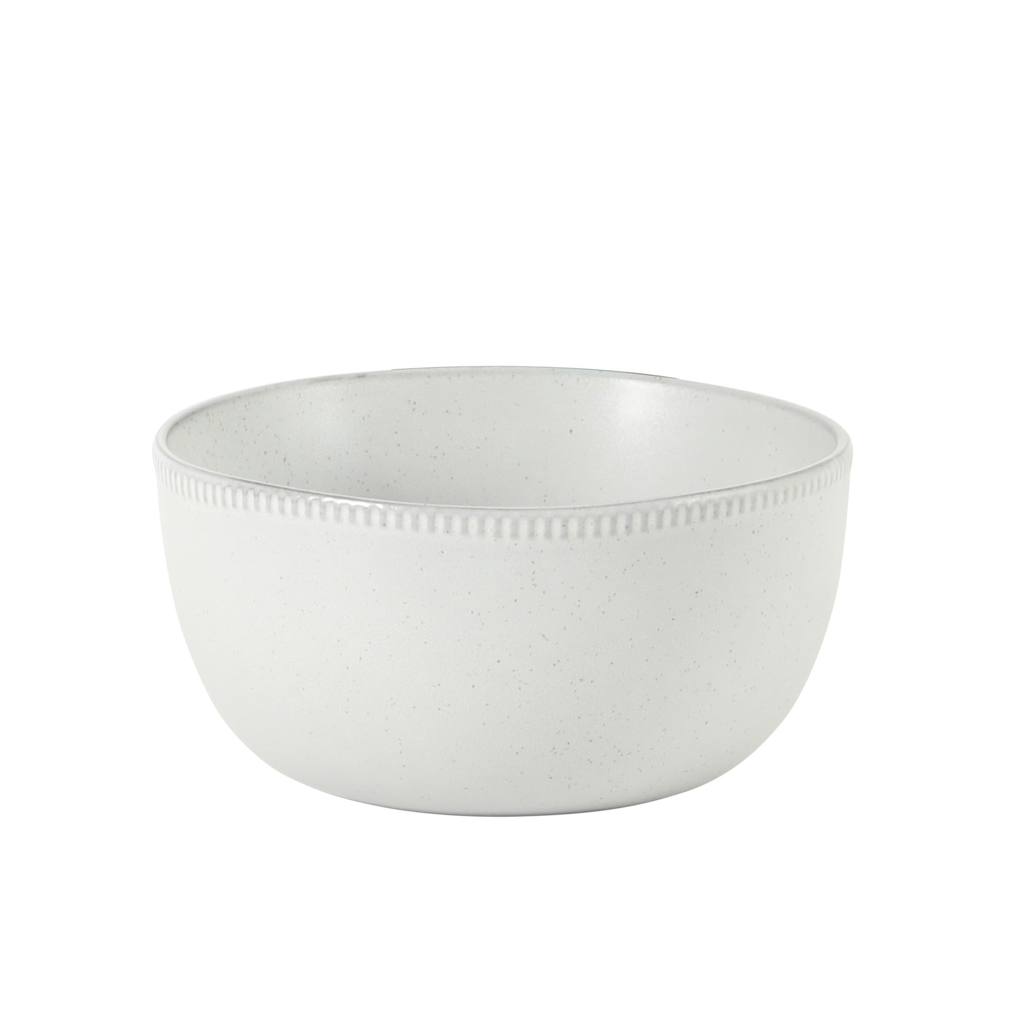 Gibson Elite Menlo Park 16-Piece Pottery Clay Stoneware Dinnerware Set – White Reactive Glaze, Embossed Plates and Bowls W/ Pasta Bowl, Service for 4 – Microwave & Dishwasher Safe