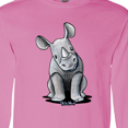 thumbnail image 4 of Inktastic Curious Rhinos Long Sleeve T-Shirt, 4 of 5