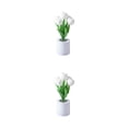 thumbnail image 2 of Cateissary Ambiente tranquilo y relajante con ingeniosa lámpara de flores luz nocturna ajustable 5 cabezas blancas 2Conjunto, 2 of 6