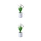 thumbnail image 3 of Yuarrent Equilibrio de estilo y funcionalidad con piezas de decoración para el hogar 5 cabezas blancas 2Conjunto, 3 of 6