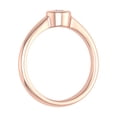thumbnail image 2 of 1/5 Carat Bezel Set Solitaire Diamond Engagement Ring Band in 14K Rose Gold (Ring Size 10.75), 2 of 4