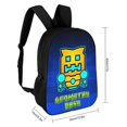 thumbnail image 2 of Game Geometry Dash Lite Geometry Dash Logo Backpack Casual Daypack School Bag Bookbag Satchel Rucksack Shoulder Multipurpose Laptop Backpack 17 Inch F, 2 of 3